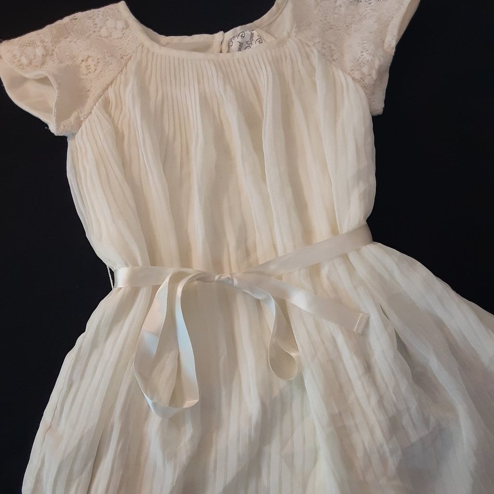 Ivory Sheer and Lace Girl's Tunic Dress XS 4-5-6 D-Signed by Disney Jaya Apparel